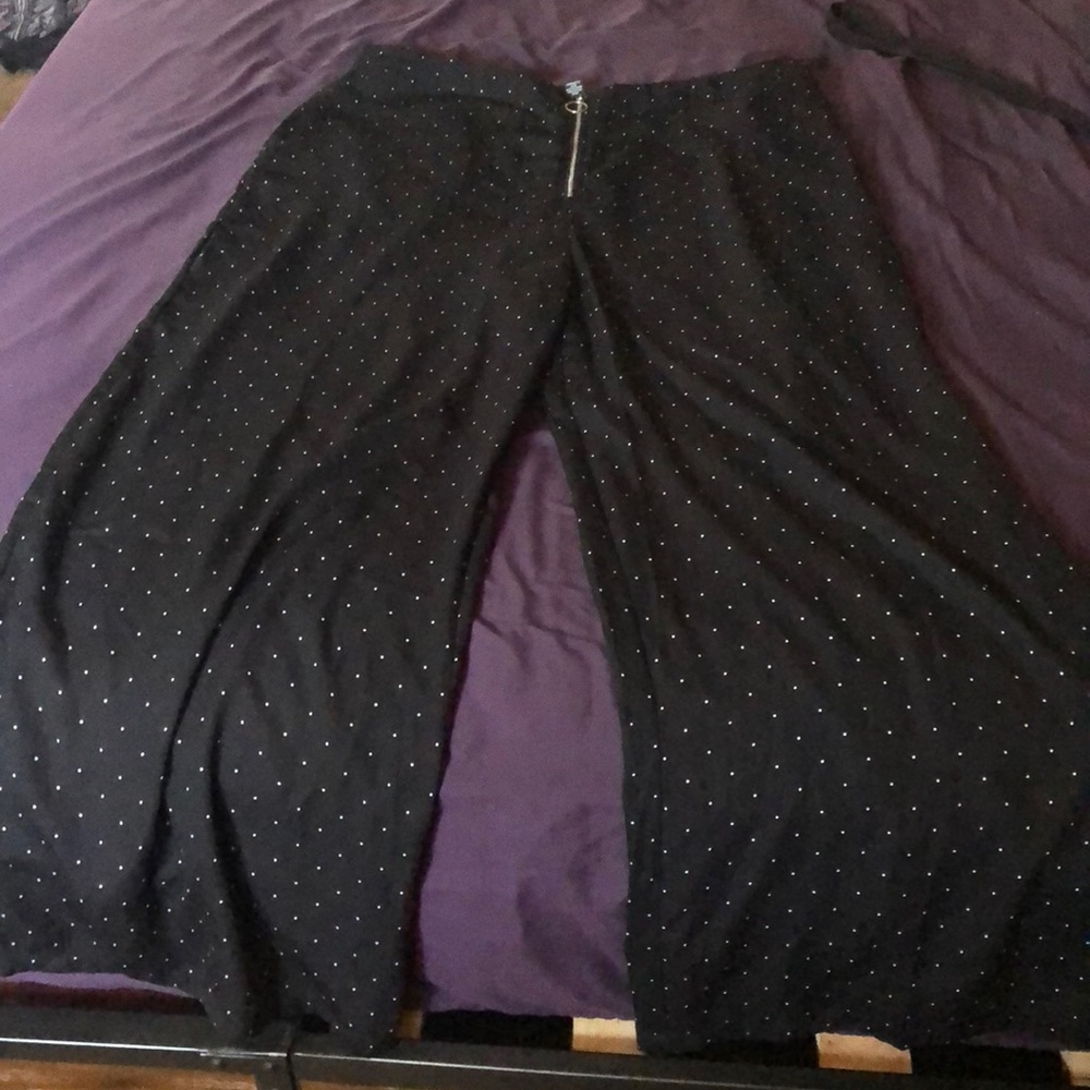 Forever 21+ black polka dot pants